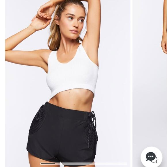 Forever 21 Active Netted Tulip-Hem Shorts - Picture 2 of 9